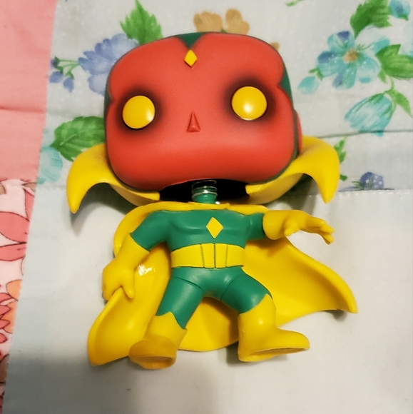 Funko Pop Marvel Collector Corps Vision and Iron Man - Picture 3 of 3